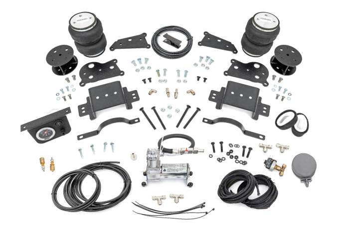 Rough Country - Air Spring Spacer Kit w/ Compressor 5 Inch Lift Ram 2500 4WD (2014-2026) Rough Country