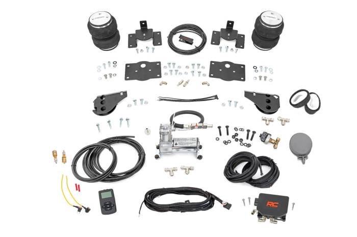 Rough Country - Air Spring Kit w/compressor Wireless Controller Stock Height Ram 1500 (10-18 & Classic) Rough Country