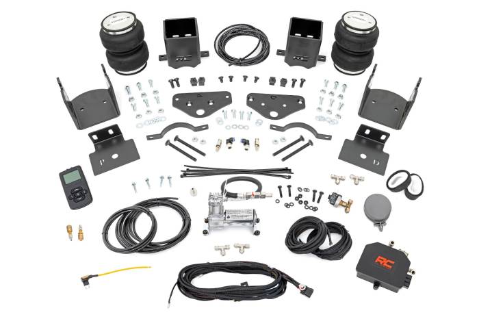 Rough Country - Air Spring Kit w/compressor Wireless Controller Ford F-250/F-350 Super Duty (17-22) Rough Country