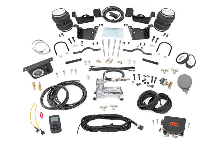 Rough Country - Air Spring Kit w/compressor Wireless Controller Silverado/Sierra 2500HD/3500HD (20-26) Rough Country