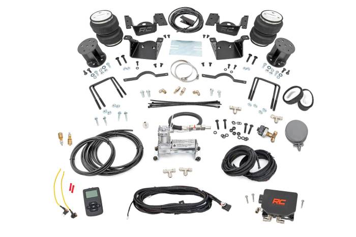 Rough Country - Air Spring Kit w/compressor Wireless Controller 7.5 Inch Lift Kit Silverado/Sierra 2500HD/3500HD (11-19) Rough Country