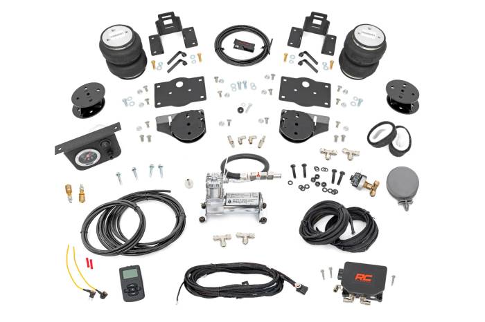Rough Country - Air Spring Kit w/compressor Wireless Controller 4 Inch Lift Kit Ram 1500 (19-26) Rough Country