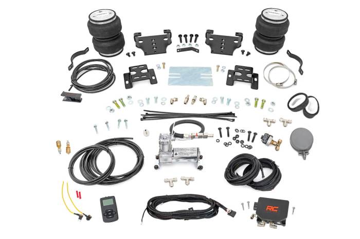 Rough Country - Air Spring Kit w/compressor Wireless Controller 0-6 Inch Lift Silverado/Sierra 2500HD (01-10) Rough Country
