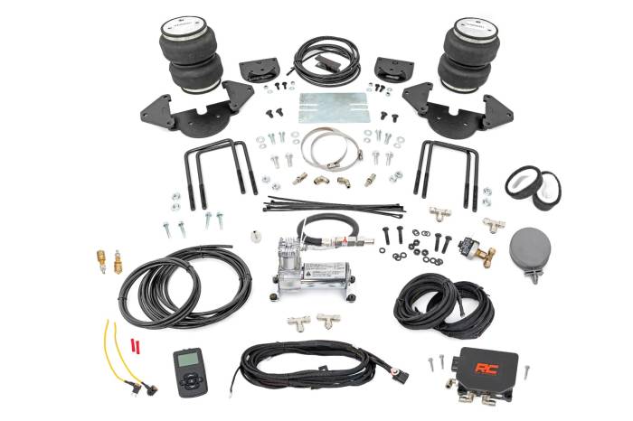 Rough Country - Air Spring Kit w/compressor Stock Height Wireless Controller Silverado/Sierra 1500 (19-25 Rough Country