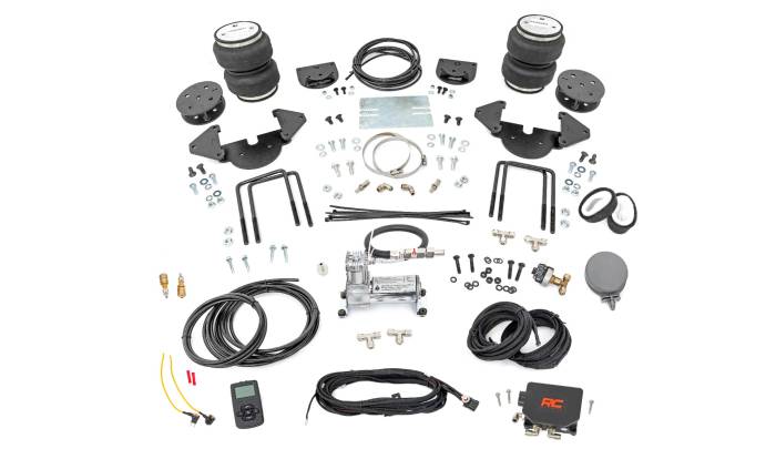 Rough Country - Air Spring Kit w/compressor 4-6 Inch Lift Kit Wireless Controller Silverado/Sierra 1500 Rough Country