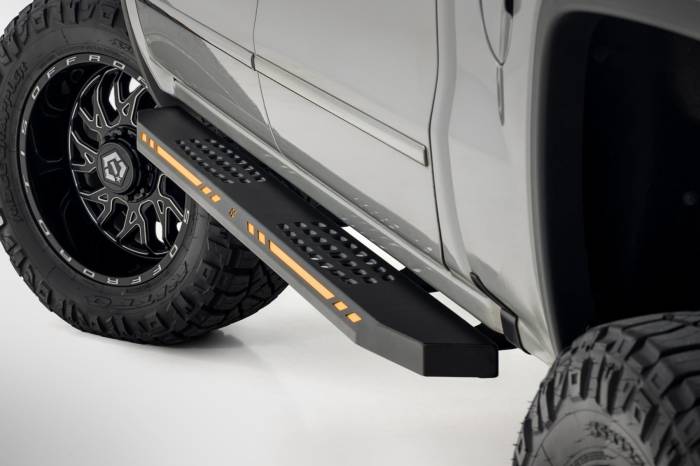 Rough Country - AC2 Running Boards Amber/White Crew Cab Silverado/Sierra 1500 (07-18) Rough Country