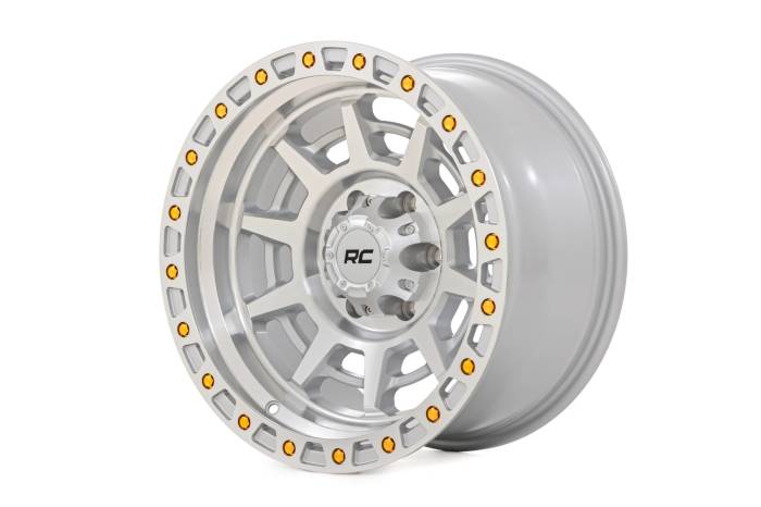 Rough Country - 85 Series Wheel Simulated Beadlock Full Machine 17x9 5x5 -12mm Rough Country