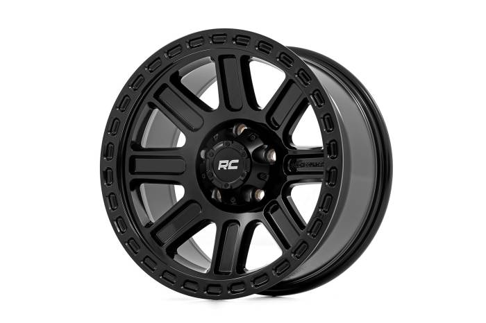 Rough Country - 84 Series Wheel Gloss Black 17x8.5 5x5 +0mm Rough Country