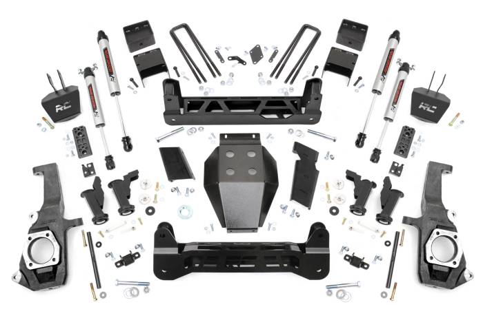 Rough Country - 7.5 Inch Lift Kit Torsion Drop V2 Silverado/Sierra 2500HD/3500HD (11-19) Rough Country