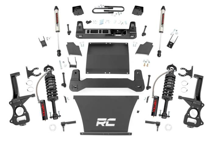Rough Country - 6 Inch Lift Kit Mono Leaf Rear Vertex/V2 GMC Sierra 1500 2WD/4WD (19-24) Rough Country