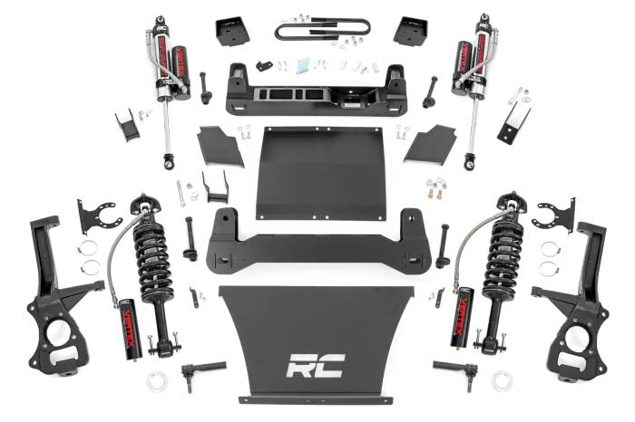 Rough Country - 6 Inch Lift Kit Mono Leaf Rear Vertex GMC Sierra 1500 2WD/4WD (19-24) Rough Country