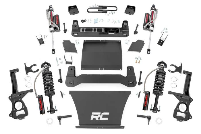 Rough Country - 6 Inch Lift Kit Mono Leaf Rear Vertex Chevy Silverado 1500 4WD (22-24) Rough Country