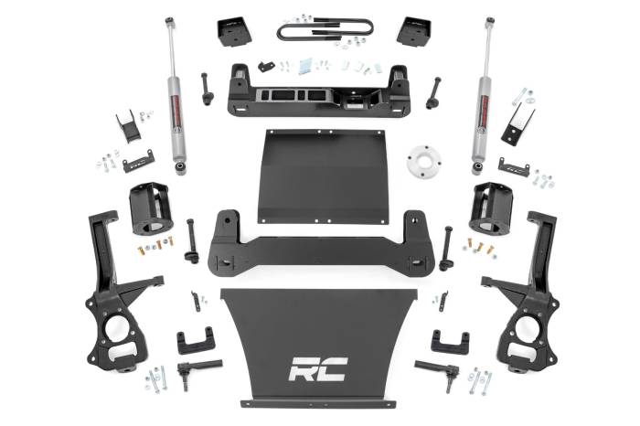 Rough Country - 6 Inch Lift Kit Mono Leaf Rear Chevy Silverado 1500 2WD (2025-2026) Rough Country