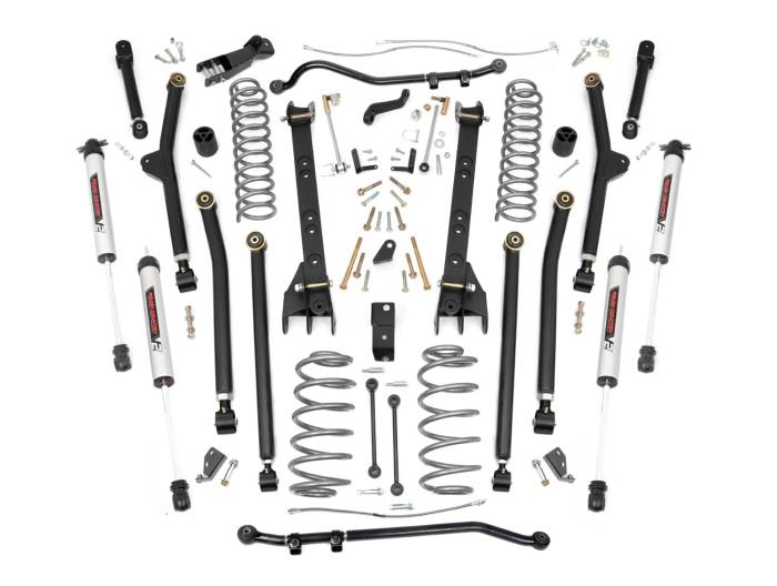 Rough Country - 6 Inch Lift Kit Long Arm V2 Jeep Wrangler TJ 4WD (1997-2006) Rough Country