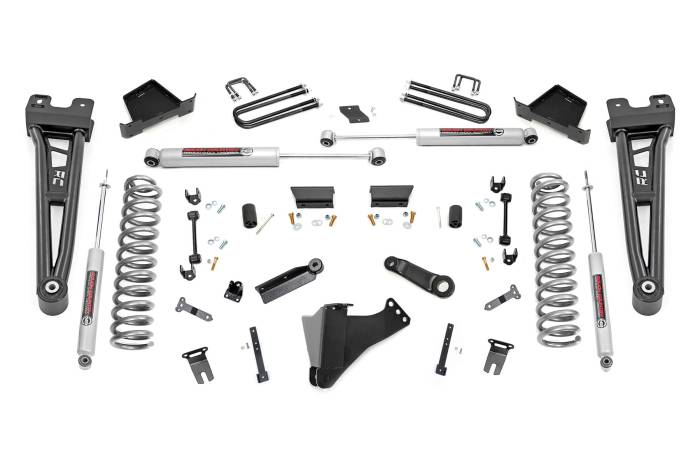 Rough Country - 6 Inch Lift Kit Gas Radius Arm Ford F-250/F-350 Super Duty 4WD (23-26) Rough Country