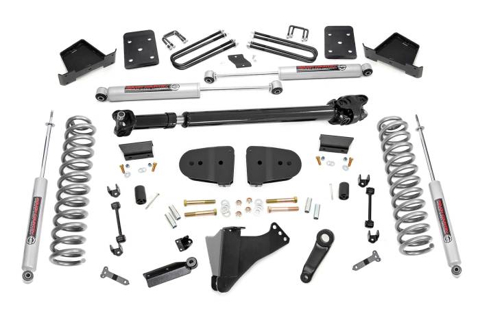 Rough Country - 6 Inch Lift Kit Diesel OVLD D/S Ford F-250/F-350 Super Duty (23-25) Rough Country