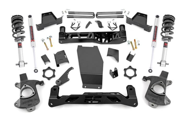 Rough Country - 6 Inch Lift Kit Cast Steel M1 Struts/M1 Silverado/Sierra 1500 (14-18 & Classic) Rough Country