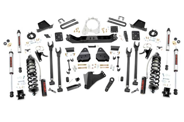 Rough Country - 6 Inch Lift Kit 4-Link No OVLD C/O V2 Ford F-250/F-350 Super Duty (17-22) Rough Country
