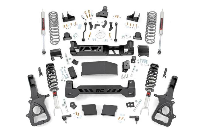 Rough Country - 6 Inch Lift Kit 22XL M1 Struts Rear Coils Ram 1500 4WD (2025-2026) Rough Country