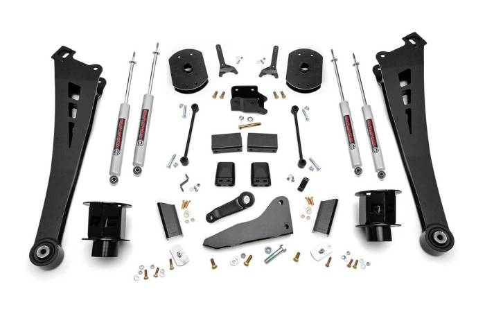 Rough Country - 5 Inch Lift Kit RR Air Bags Ram 2500 4WD (2014-2018) Rough Country