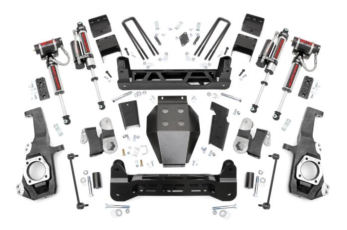 Rough Country - 5 Inch Lift Kit NTD Vertex Shocks w/ Overloads Silverado/Sierra 2500HD/3500HD (20-26) Rough Country