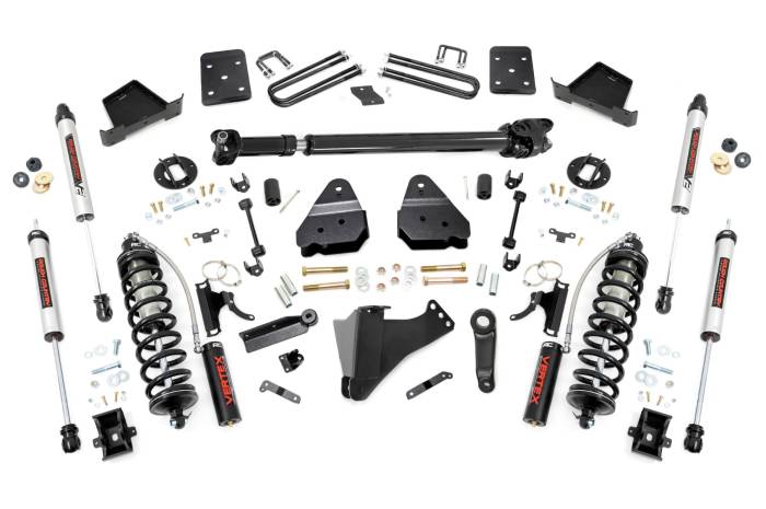 Rough Country - 4.5 Inch Lift Kit FR D/S C/O V2 Ford F-250/F-350 Super Duty (17-22) Rough Country