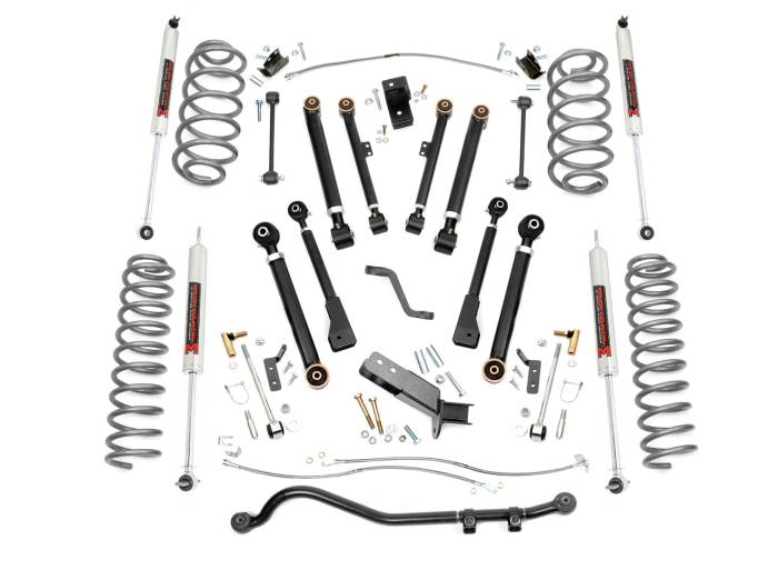 Rough Country - 4 Inch Lift Kit X-Series M1 Jeep Wrangler TJ (97-06)/Wrangler Unlimited (04-06) Rough Country