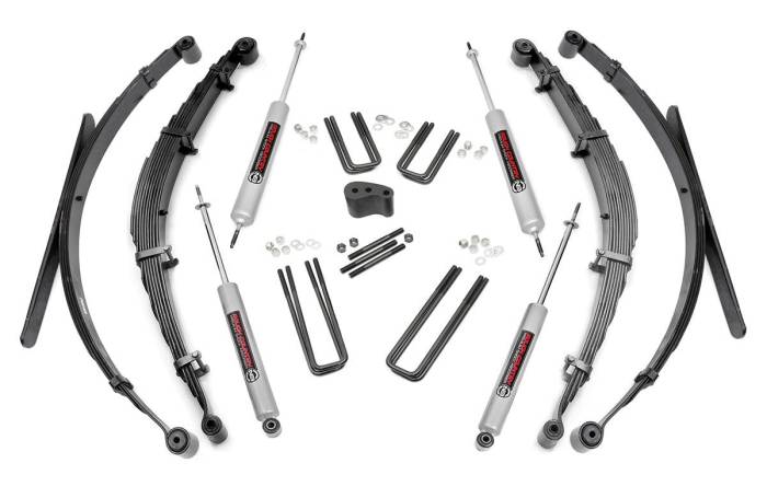 Rough Country - 4 Inch Lift Kit Rear Springs Ford F-250 4WD (1977-1979) Rough Country