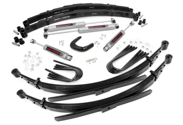 Rough Country - 4 Inch Lift Kit Rear Springs Chevy/GMC C10/K10 Truck & SUV/K5 Blazer (77-91) Rough Country