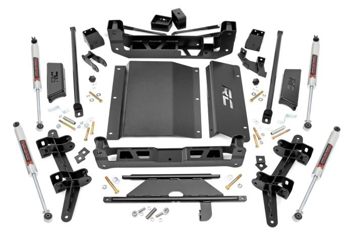 Rough Country - 4 Inch Lift Kit M1 Silverado/Sierra 1500 Truck & SUV 4WD (1988-1999) Rough Country
