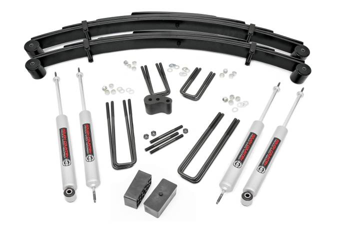 Rough Country - 4 Inch Lift Kit Lowboy Ford F-250 4WD (1977-1979) Rough Country