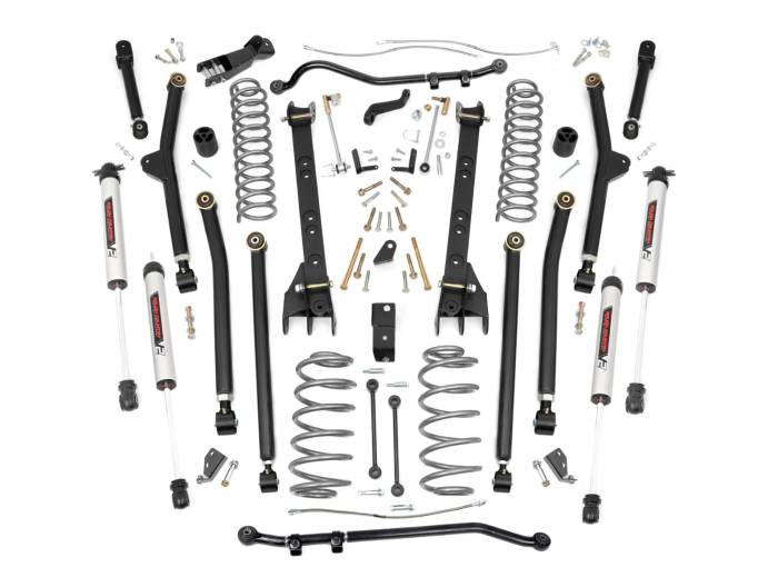 Rough Country - 4 Inch Lift Kit Long Arm V2 Jeep Wrangler TJ 4WD (1997-2006) Rough Country