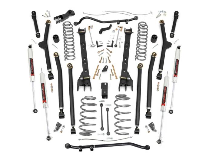 Rough Country - 4 Inch Lift Kit Long Arm M1 Jeep Wrangler TJ 4WD (1997-2006) Rough Country