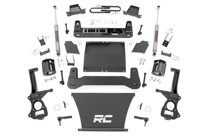 Rough Country - 4 Inch Lift Kit AT4/Trailboss Silverado/Sierra 1500 (25-26) Rough Country