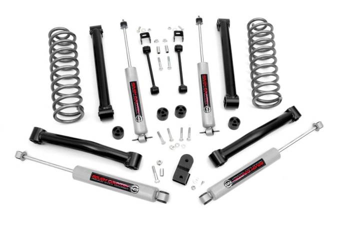 Rough Country - 3.5 Inch Lift Kit V-6 Motor Jeep Grand Cherokee ZJ 2WD/4WD (1993-1998) Rough Country