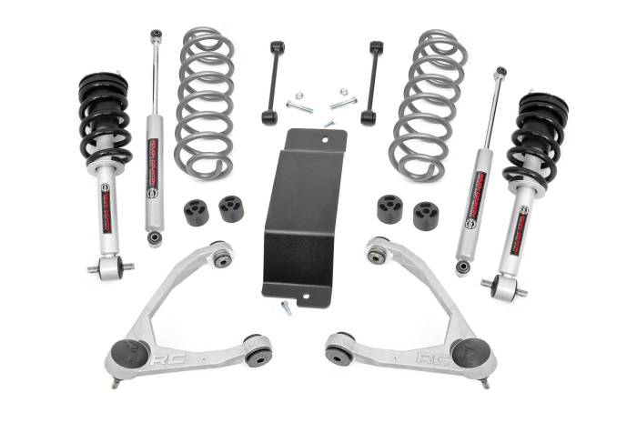 Rough Country - 3.5 Inch Lift Kit N3 Struts Forged UCAs Chevy/GMC SUV 1500 (07-20) Rough Country