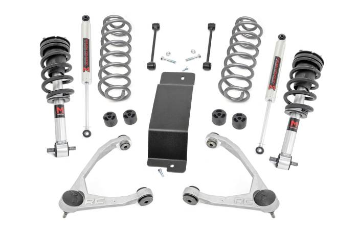Rough Country - 3.5 Inch Lift Kit M1 Struts Forged UCAs Chevy/GMC SUV 1500 2WD/4WD (2007-2020) Rough Country