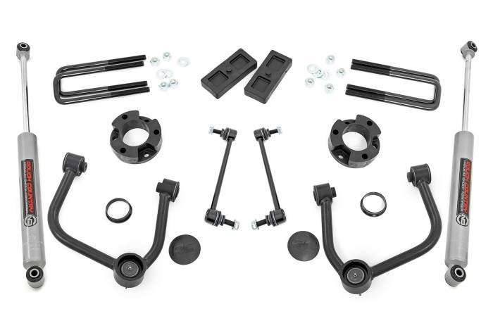 Rough Country - 3.5 Inch Lift Kit Ford Ranger 4WD (2024-2025) Rough Country