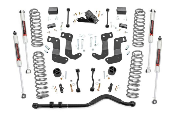 Rough Country - 3.5 Inch Lift Kit C/A Drop Stage 1 M1 Jeep Wrangler JL 4WD (21-23) Rough Country