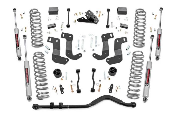 Rough Country - 3.5 Inch Lift Kit C/A Drop 4-Door Jeep Wrangler Unlimited 4WD (24-26) Rough Country