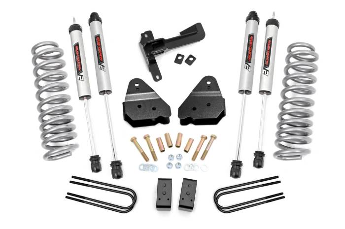 Rough Country - 3 Inch Lift Kit V2 Front Gas Coils Ford F-250 Super Duty 4WD (17-22) Rough Country