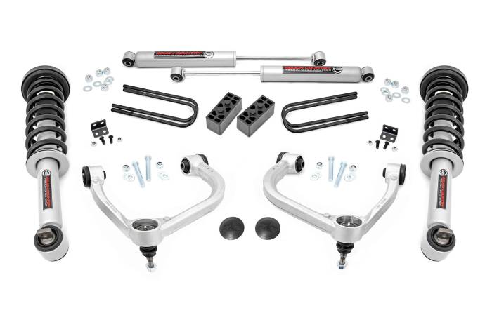 Rough Country - 3 Inch Lift Kit Forged UCA N3 Struts Ford F-150 4WD (2021-2026) Rough Country