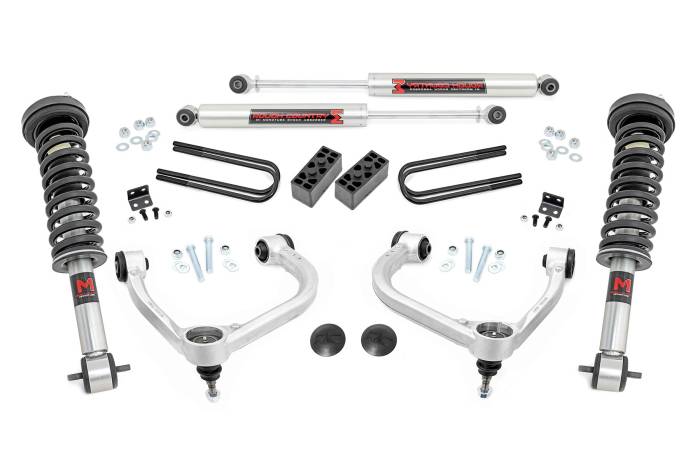 Rough Country - 3 Inch Lift Kit Forged UCA M1/M1 Ford F-150 4WD (2021-2026) Rough Country
