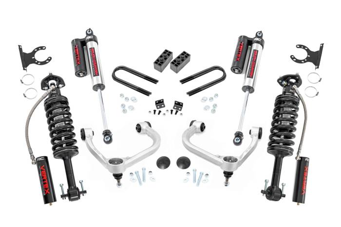 Rough Country - 3 Inch Lift Kit Fabbed UCA Vertex Ford F-150 4WD (2021-2026) Rough Country