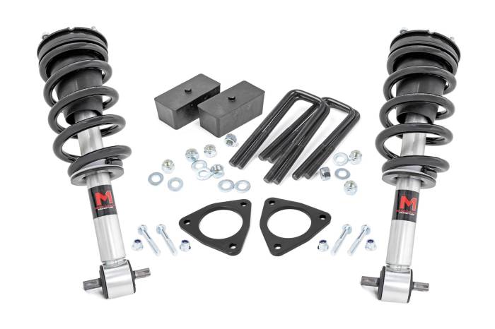 Rough Country - 2.5 Inch Lift Kit Alu/Cast Steel M1 Strut Silverado/Sierra 1500 (07-18) Rough Country