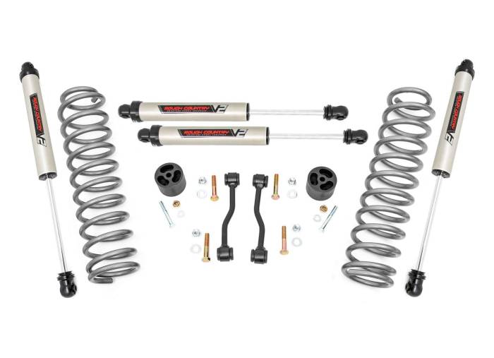 Rough Country - 2.5 Inch Leveling Kits Springs V2 Jeep Gladiator JT 4WD (2024-2025) Rough Country