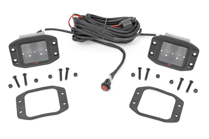 Rough Country - 2 Inch Spectrum Series LED Light Pods Flush Mount Rough Country