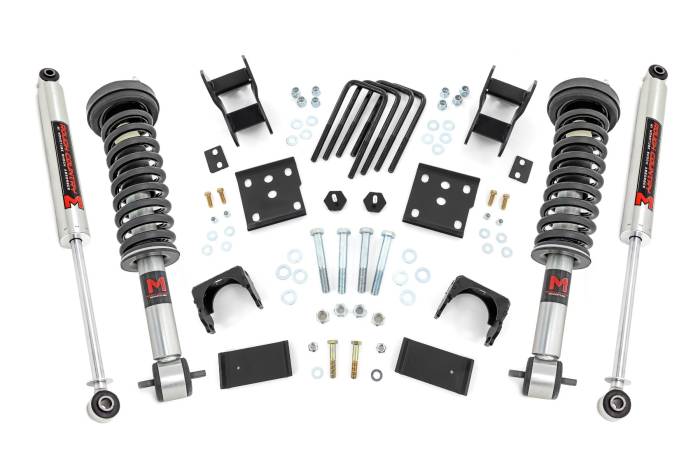 Rough Country - 2 Inch Lowering Kit 4 Inch Rear Lowering M1 Ford F-150 4WD (2015-2026) Rough Country