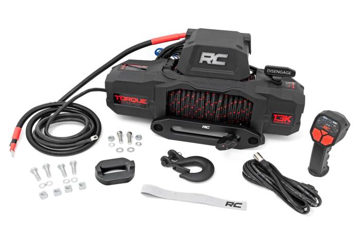 Rough Country - 13000-Lb Pro Series Winch Synthetic Rope Rough Country