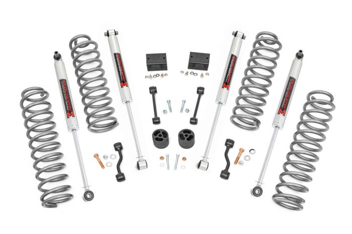 Rough Country - 2.5 Inch Lift Kit Coils M1 Jeep Wrangler Unlimited Rubicon 4WD (2018-2023) Rough Country
